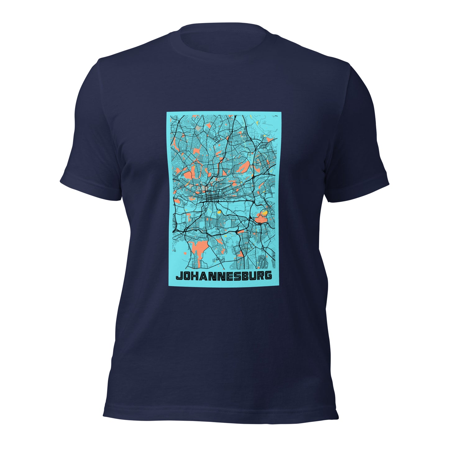 Johannesburg City Map Tee