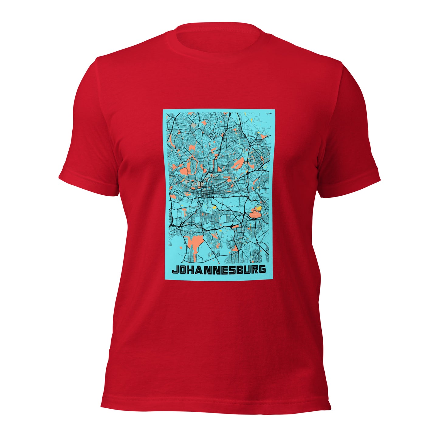 Johannesburg City Map Tee